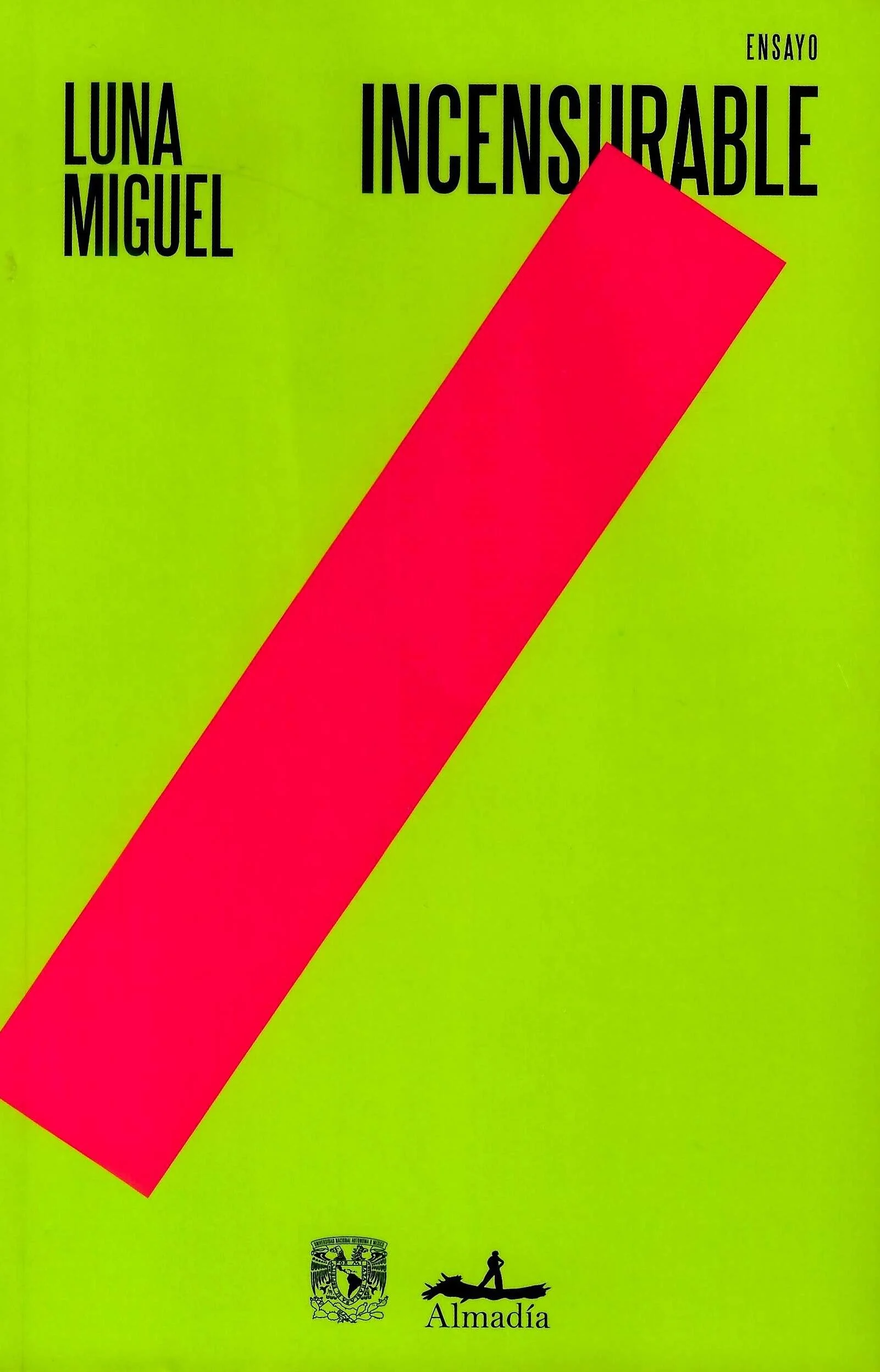 Portada de Incensurable